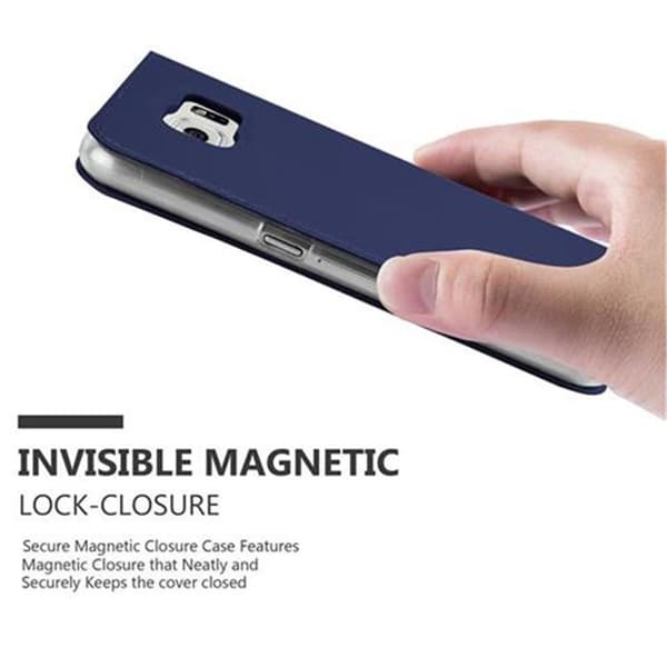 Samsung Galaxy S6 Skal Fodral med magnetisk stängning, ståfunktion och kortficka Mobilskydd