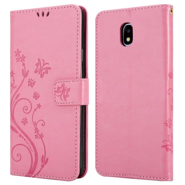 Samsung Galaxy J5 2017 Pungetui Cover Blomster ()