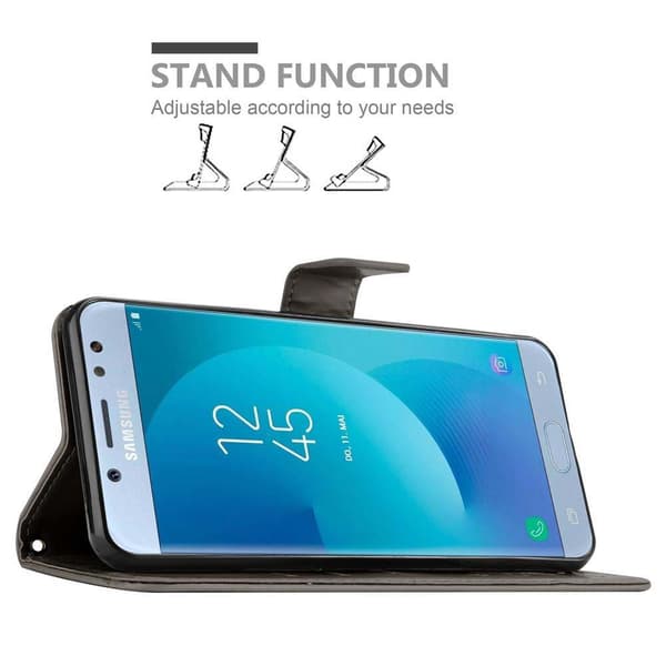 Samsung Galaxy J5 2017 Suojakotelo Suojakuori Lompakkokotelo Matkapuhelinkotelo Kukat jossa on magneettisuljenta, jalusta-toiminto ja korttipaikat