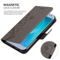 Pikkukuva 9 / 11: Samsung Galaxy J5 2017 Suojakotelo Suojakuori Lompakkokotelo Matkapuhelinkotelo Kukat jossa on magneettisuljenta, jalusta-toiminto ja korttipaikat