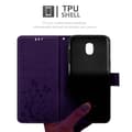 Pikkukuva 11 / 11: Samsung Galaxy J5 2017 Suojakotelo Suojakuori Lompakkokotelo Matkapuhelinkotelo Kukat jossa on magneettisuljenta, jalusta-toiminto ja korttipaikat