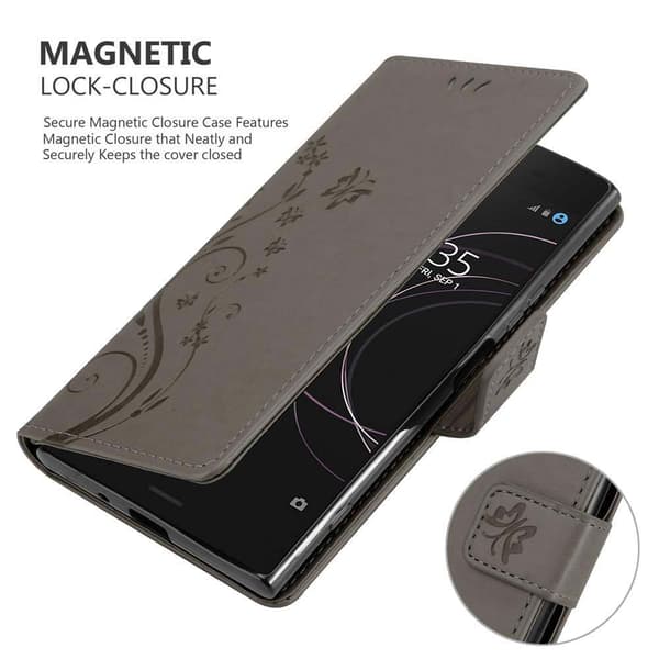 Sony Xperia XZ1 Pungetui Cover Blomster ()