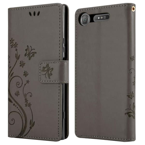 Sony Xperia XZ1 Pungetui Cover Blomster ()