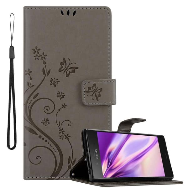 Sony Xperia XZ1 Pungetui Cover Blomster ()