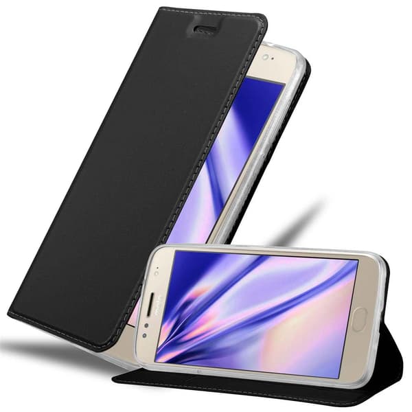 Deksel til Motorola MOTO G5S PLUS Lommebokdeksel med magnetisk lukking, stativfunksjon og kortlomme