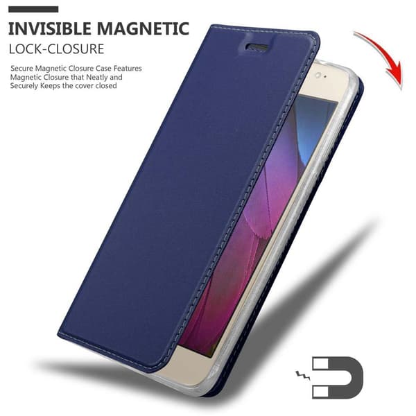 Deksel til Motorola MOTO G5S PLUS Lommebokdeksel med magnetisk lukking, stativfunksjon og kortlomme