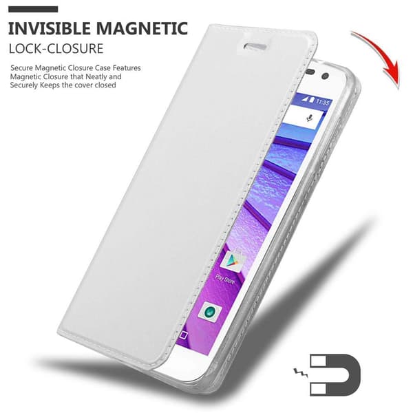Motorola MOTO G3 Suojakotelo Suojakuori Lompakkokotelo Matkapuhelinkotelo jossa magneettisuljenta, jalusta-toiminto ja korttitasku