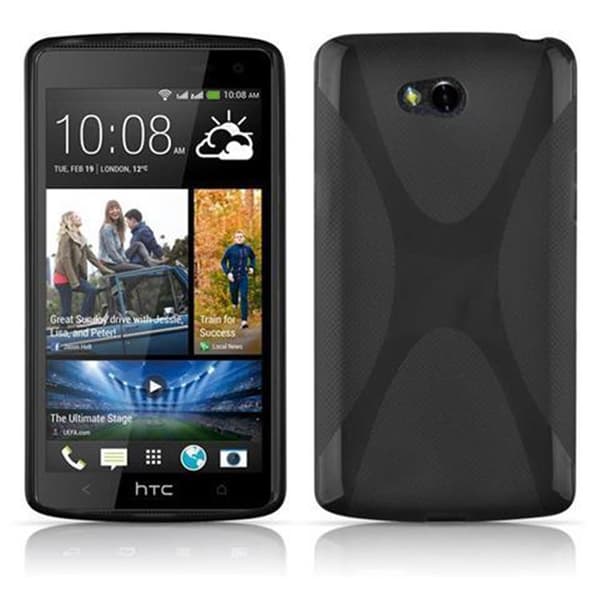 HTC Desire 600 Etui Case Cover (Sort)