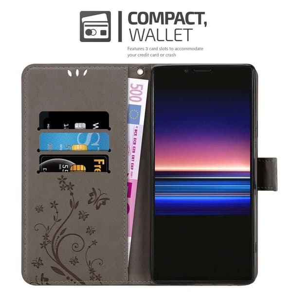 Sony Xperia 1 / Xperia XZ4 Pungetui Cover Blomster ()