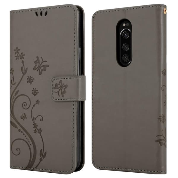 Sony Xperia 1 / Xperia XZ4 Skal Fodral i blomdesign Mobilskydd Case Cover med magnetisk stängning, ståfunktion och kortplatser