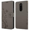 Miniatyrbild 9 av 9: Sony Xperia 1 / Xperia XZ4 Skal Fodral i blomdesign Mobilskydd Case Cover med magnetisk stängning, ståfunktion och kortplatser