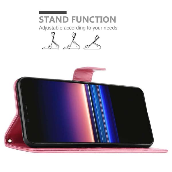 Sony Xperia 1 / Xperia XZ4 Skal Fodral i blomdesign Mobilskydd Case Cover med magnetisk stängning, ståfunktion och kortplatser