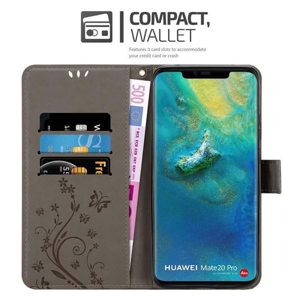 Huawei MATE 20 PRO Pungetui Cover Blomster ()
