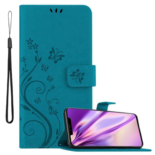 Huawei MATE 20 PRO Skal Fodral i blomdesign Mobilskydd Case Cover med magnetisk stängning, ståfunktion och kortplatser