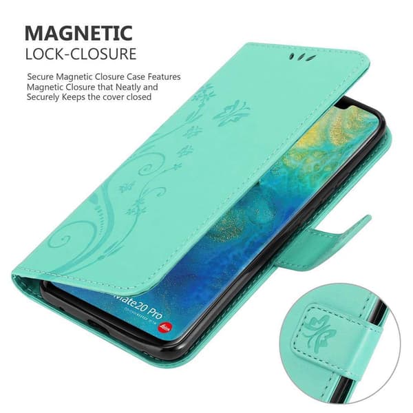 Huawei MATE 20 PRO Pungetui Cover Blomster ()
