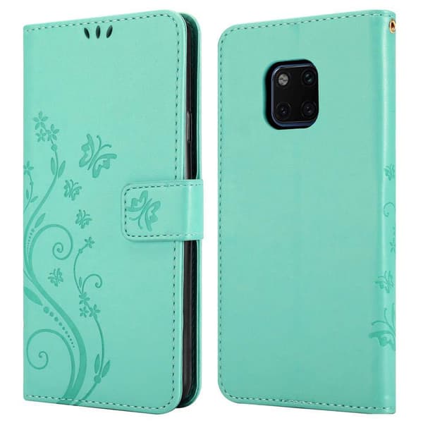 Huawei MATE 20 PRO Pungetui Cover Blomster ()