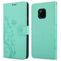 Miniatyrbilde 9 av 9: Deksel til Huawei MATE 20 PRO Lommebokdeksel i blomster design med magnetisk lukking, stativfunksjon og kortplasser