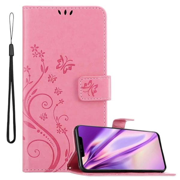 Huawei MATE 20 PRO Skal Fodral i blomdesign Mobilskydd Case Cover med magnetisk stängning, ståfunktion och kortplatser