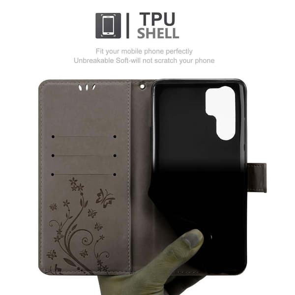 Huawei P30 PRO Suojakotelo Suojakuori Lompakkokotelo Matkapuhelinkotelo Kukat jossa on magneettisuljenta, jalusta-toiminto ja korttipaikat