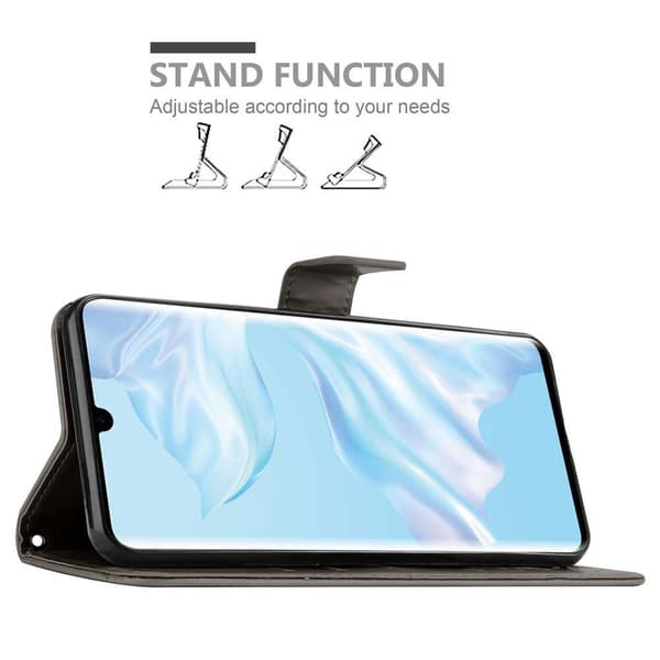 Huawei P30 PRO Suojakotelo Suojakuori Lompakkokotelo Matkapuhelinkotelo Kukat jossa on magneettisuljenta, jalusta-toiminto ja korttipaikat