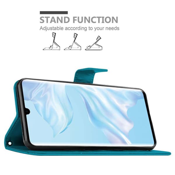 Huawei P30 PRO Suojakotelo Suojakuori Lompakkokotelo Matkapuhelinkotelo Kukat jossa on magneettisuljenta, jalusta-toiminto ja korttipaikat