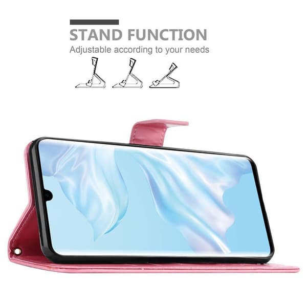 Huawei P30 PRO Pungetui Cover Blomster ()