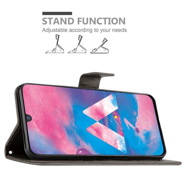 Samsung Galaxy M30 / A40s Suojakotelo Suojakuori Lompakkokotelo Matkapuhelinkotelo Kukat jossa on magneettisuljenta, jalusta-toiminto ja korttipaikat