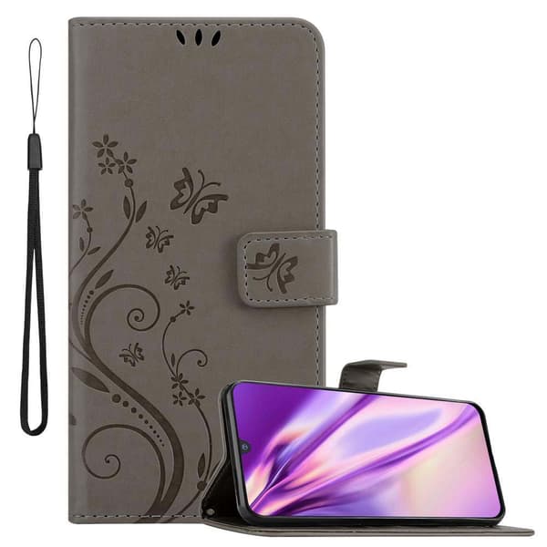 Samsung Galaxy M30 / A40s Suojakotelo Suojakuori Lompakkokotelo Matkapuhelinkotelo Kukat jossa on magneettisuljenta, jalusta-toiminto ja korttipaikat