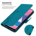 Pikkukuva 9 / 11: Samsung Galaxy M30 / A40s Suojakotelo Suojakuori Lompakkokotelo Matkapuhelinkotelo Kukat jossa on magneettisuljenta, jalusta-toiminto ja korttipaikat