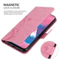 Pikkukuva 9 / 11: Samsung Galaxy M30 / A40s Suojakotelo Suojakuori Lompakkokotelo Matkapuhelinkotelo Kukat jossa on magneettisuljenta, jalusta-toiminto ja korttipaikat