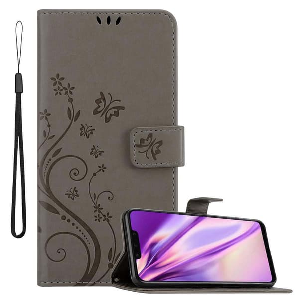 Deksel til Huawei MATE 20 LITE Lommebokdeksel i blomster design med magnetisk lukking, stativfunksjon og kortplasser