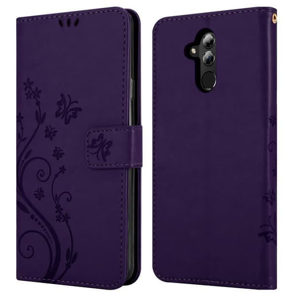 Huawei MATE 20 LITE Skal Fodral i blomdesign Mobilskydd Case Cover med magnetisk stängning, ståfunktion och kortplatser
