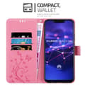 Miniatyrbild 3 av 9: Huawei MATE 20 LITE Skal Fodral i blomdesign Mobilskydd Case Cover med magnetisk stängning, ståfunktion och kortplatser