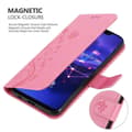 Miniatyrbild 5 av 9: Huawei MATE 20 LITE Skal Fodral i blomdesign Mobilskydd Case Cover med magnetisk stängning, ståfunktion och kortplatser