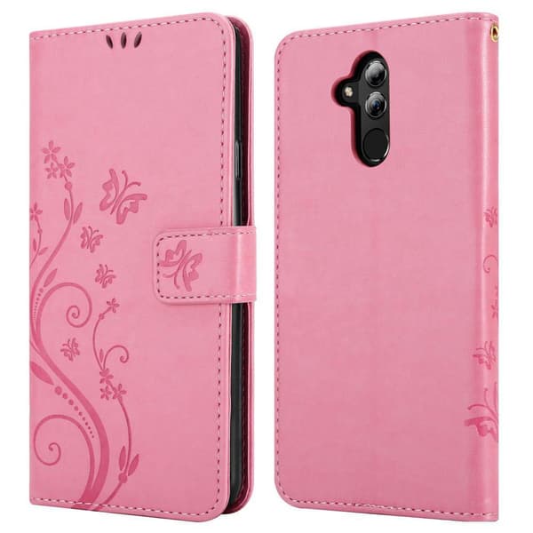 Huawei MATE 20 LITE Skal Fodral i blomdesign Mobilskydd Case Cover med magnetisk stängning, ståfunktion och kortplatser