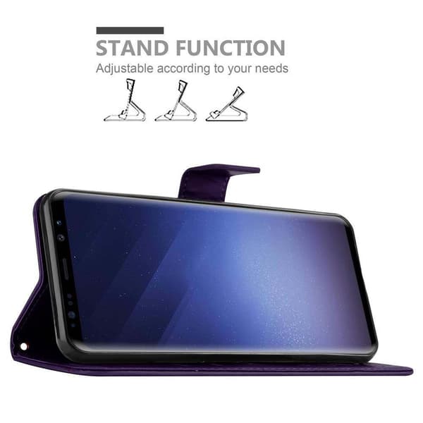 Samsung Galaxy S9 Pungetui Cover Blomster ()