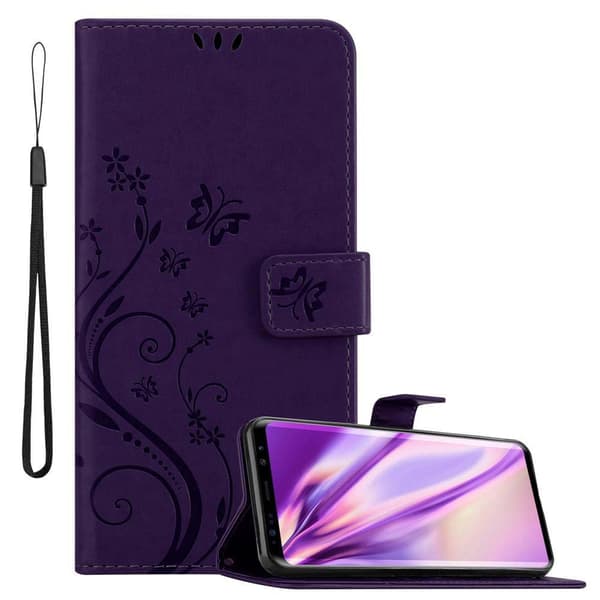 Samsung Galaxy S9 Pungetui Cover Blomster ()
