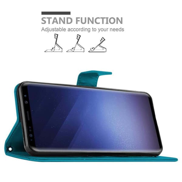 Samsung Galaxy S9 Pungetui Cover Blomster ()