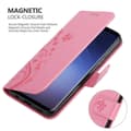 Miniatyrbilde 5 av 8: Deksel til Samsung Galaxy S9 Lommebokdeksel i blomster design med magnetisk lukking, stativfunksjon og kortplasser