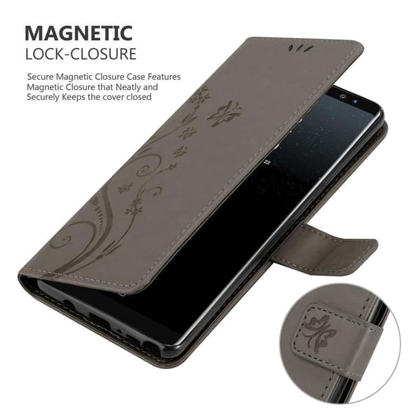 Samsung Galaxy NOTE 8 Pungetui Cover Blomster ()