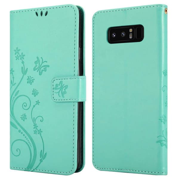 Samsung Galaxy NOTE 8 Pungetui Cover Blomster ()