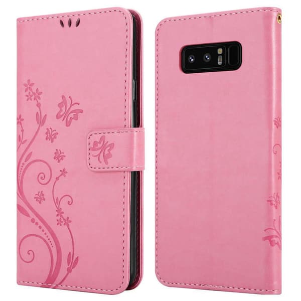 Samsung Galaxy NOTE 8 Pungetui Cover Blomster ()
