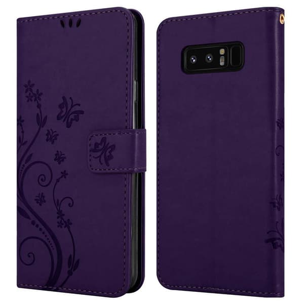 Samsung Galaxy NOTE 8 Pungetui Cover Blomster ()