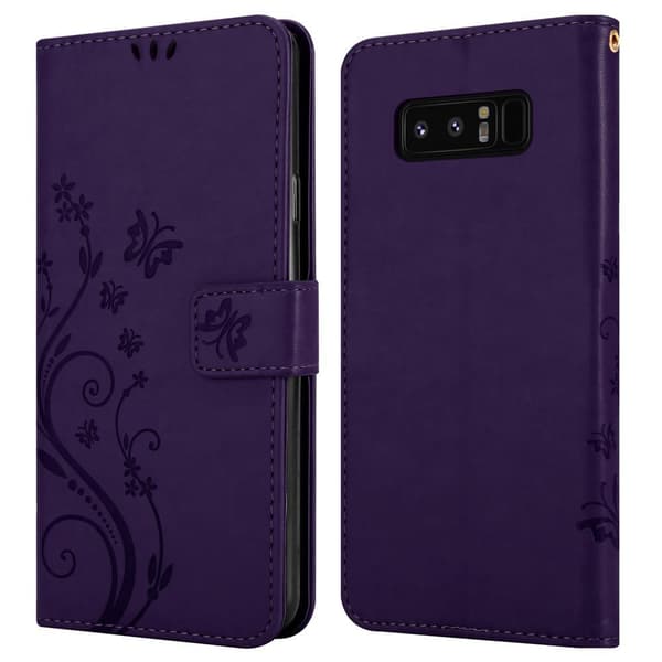 Samsung Galaxy NOTE 8 Pungetui Cover Blomster ()