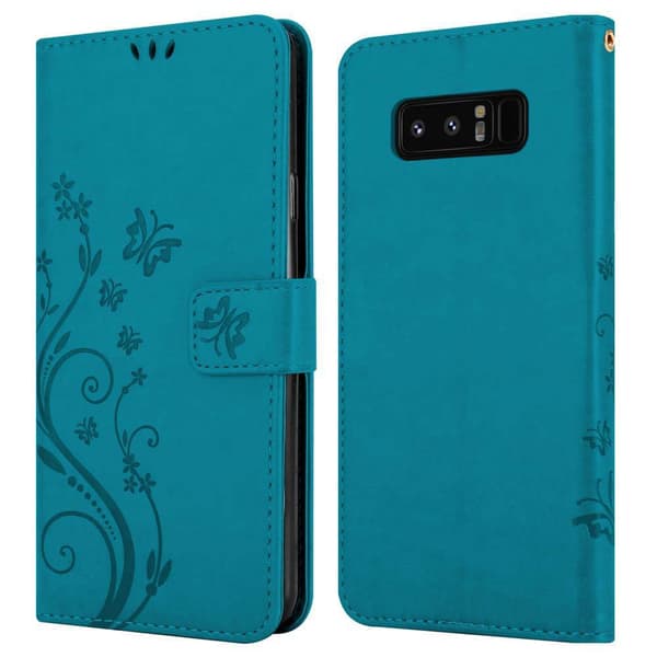 Samsung Galaxy NOTE 8 Pungetui Cover Blomster ()