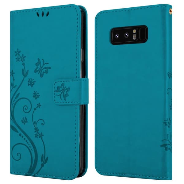 Samsung Galaxy NOTE 8 Pungetui Cover Blomster ()