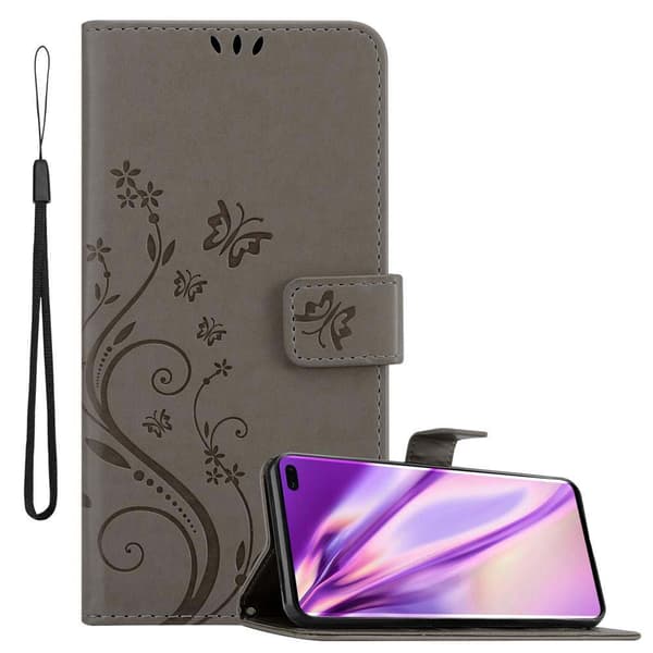 Samsung Galaxy S10 PLUS Suojakotelo Suojakuori Lompakkokotelo Matkapuhelinkotelo Kukat jossa on magneettisuljenta, jalusta-toiminto ja korttipaikat