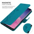 Miniatyrbillede 4 af 8: Samsung Galaxy S10 PLUS Pungetui Cover Blomster ()