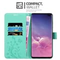 Miniatyrbillede 2 af 8: Samsung Galaxy S10 PLUS Pungetui Cover Blomster ()