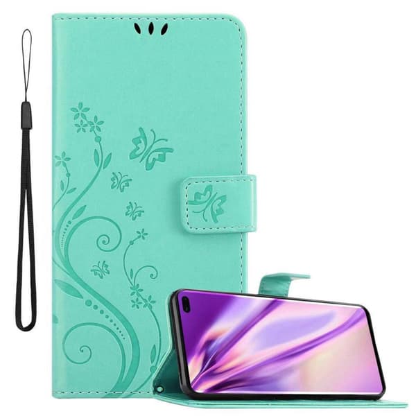 Samsung Galaxy S10 PLUS Pungetui Cover Blomster ()